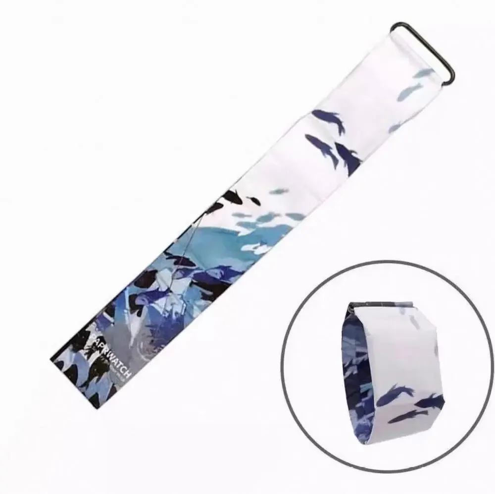 Waterproof Watch Unisex Digital Wristwatch Printed Casual Paper Watch